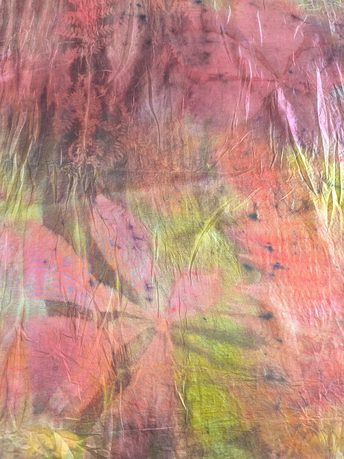 Large Colorful Natural Silk Scarf