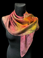 Large Colorful Natural Silk Scarf
