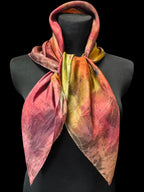 Large Colorful Natural Silk Scarf