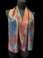 Hand-Dyed Natural Silk Scarf