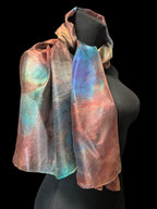 Hand-Dyed Natural Silk Scarf