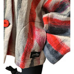 Red Korean Style Wool Jacket