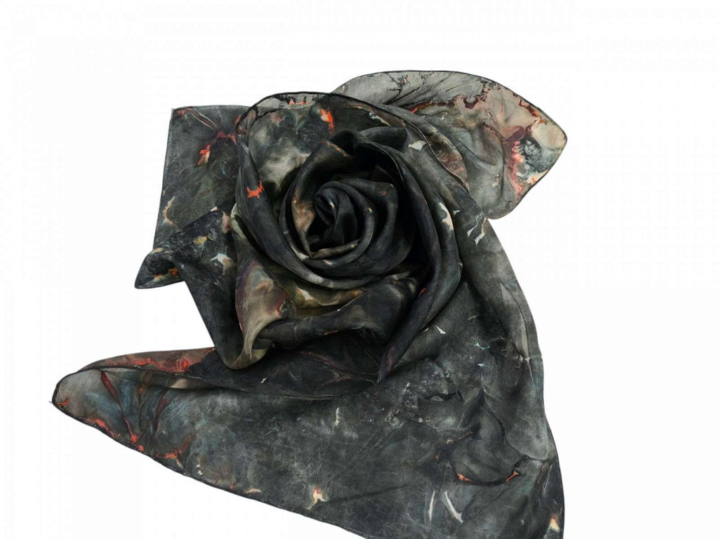 Black Women's Silk Scarf