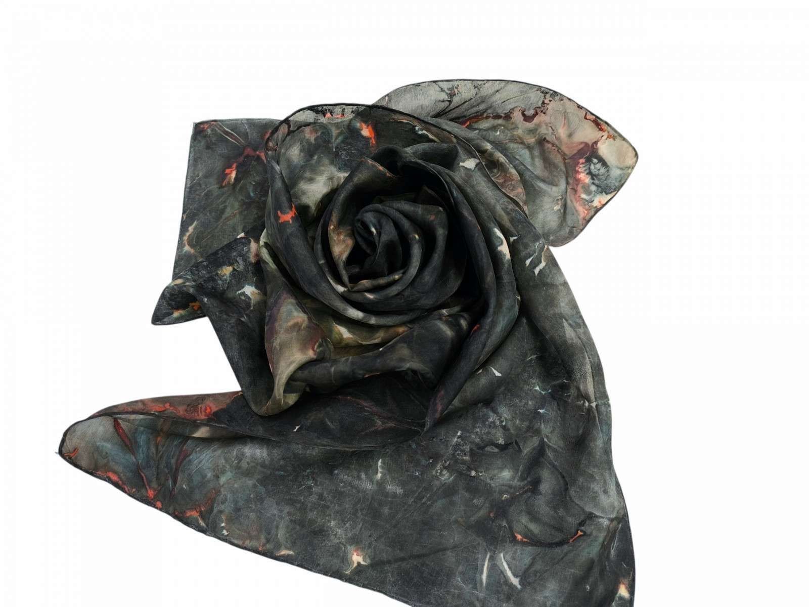 Black Women's Silk Scarf