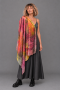 Large Colorful Natural Silk Scarf