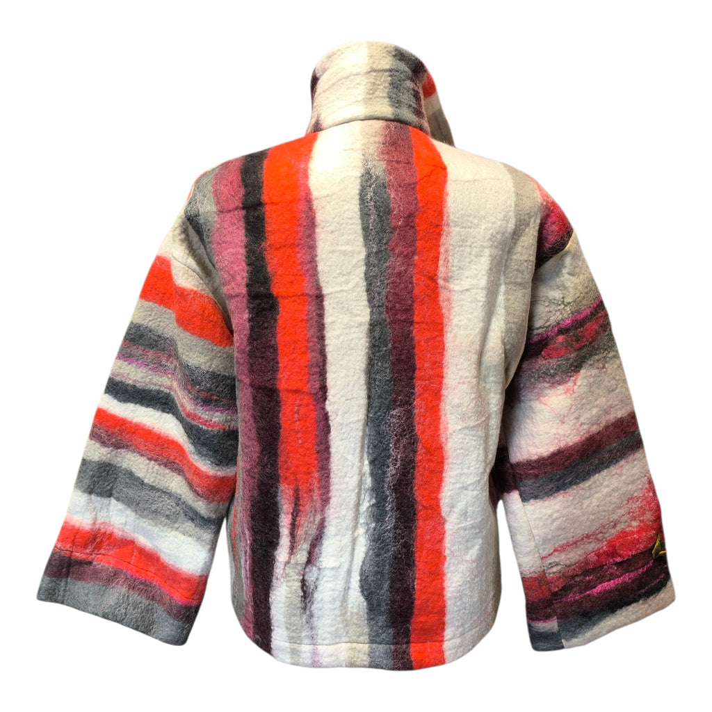 Red Korean Style Wool Jacket