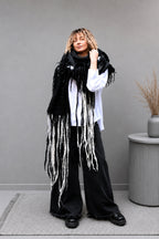Black Oversized Blanket Scarf