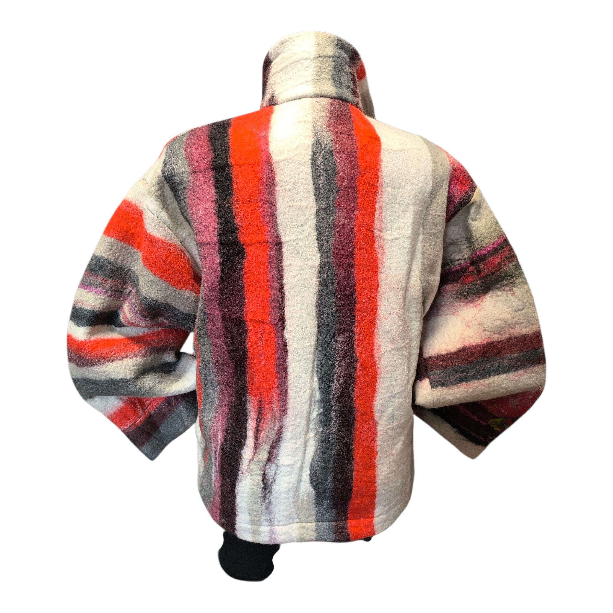 Red Korean Style Wool Jacket
