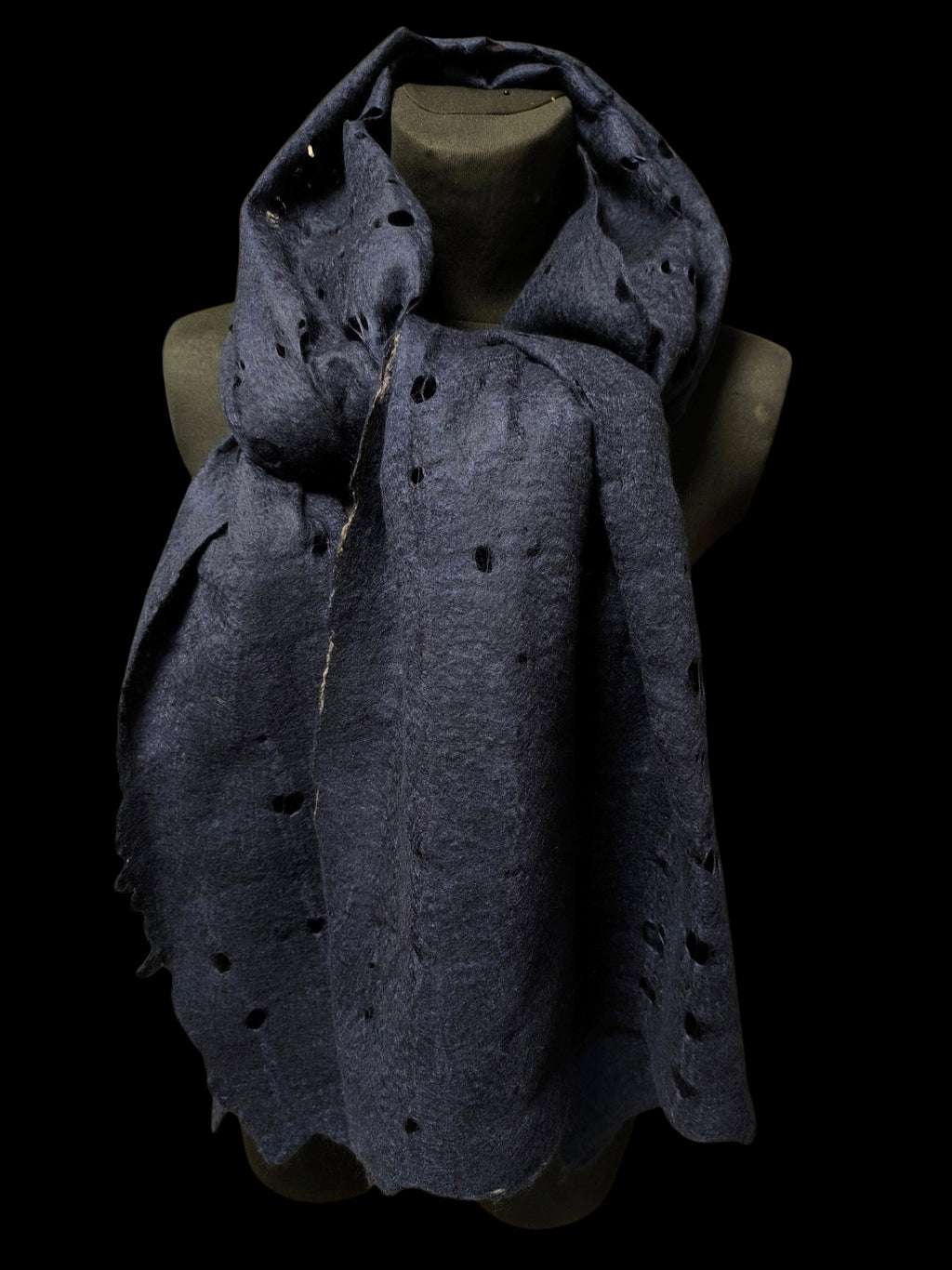 Dark Blue Unisex Hipster Scarf