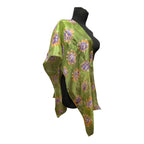 hand painted natural silk scarf batika