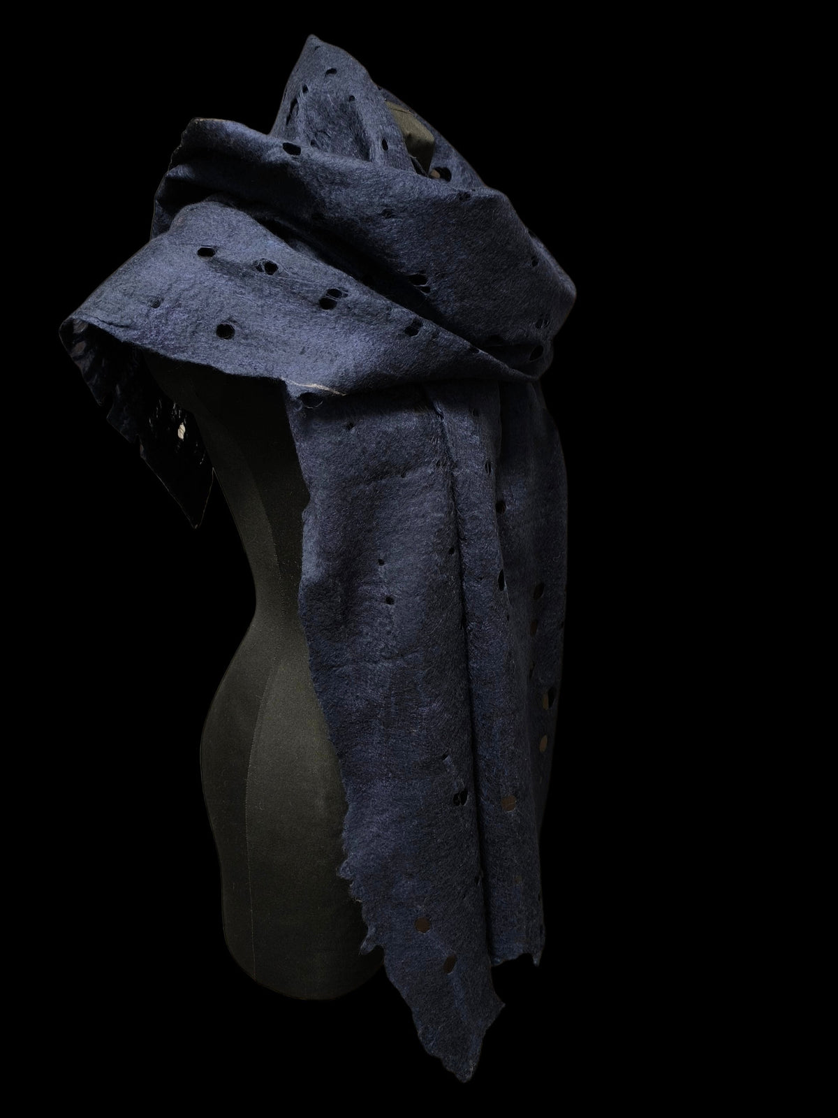 Navy Blue Unisex Hipster Scarf