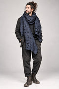Navy Blue Unisex Hipster Scarf