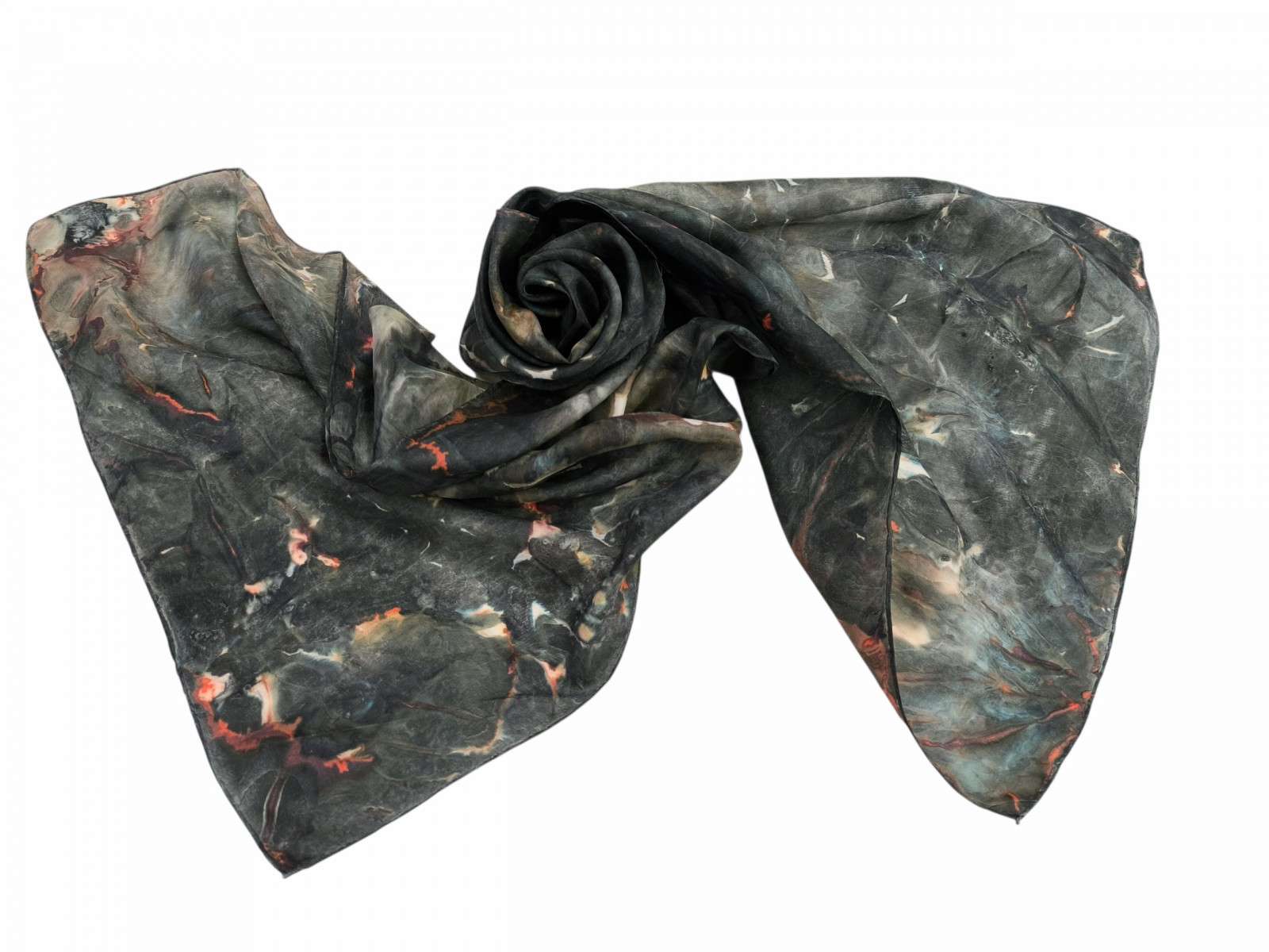 Black Women's Silk Scarf