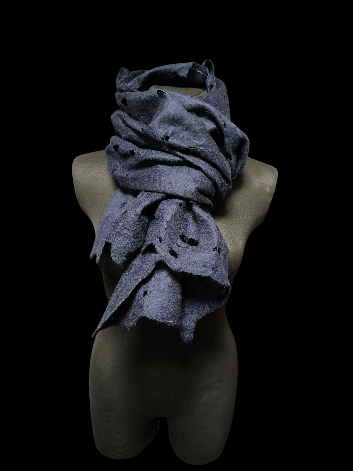 Navy Blue Unisex Hipster Scarf