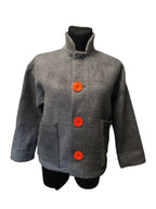 Dark Gray Wool Felted Jacket