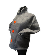 Dark Gray Wool Felted Jacket