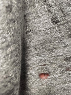 Gray Alpaca Wool Felted Scarf with Tassels
