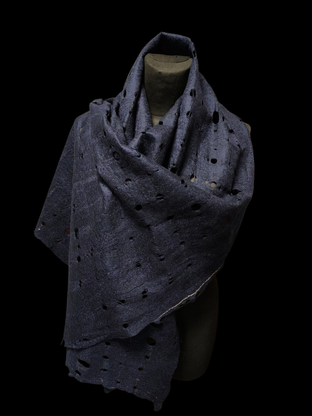 Navy Blue Unisex Hipster Scarf