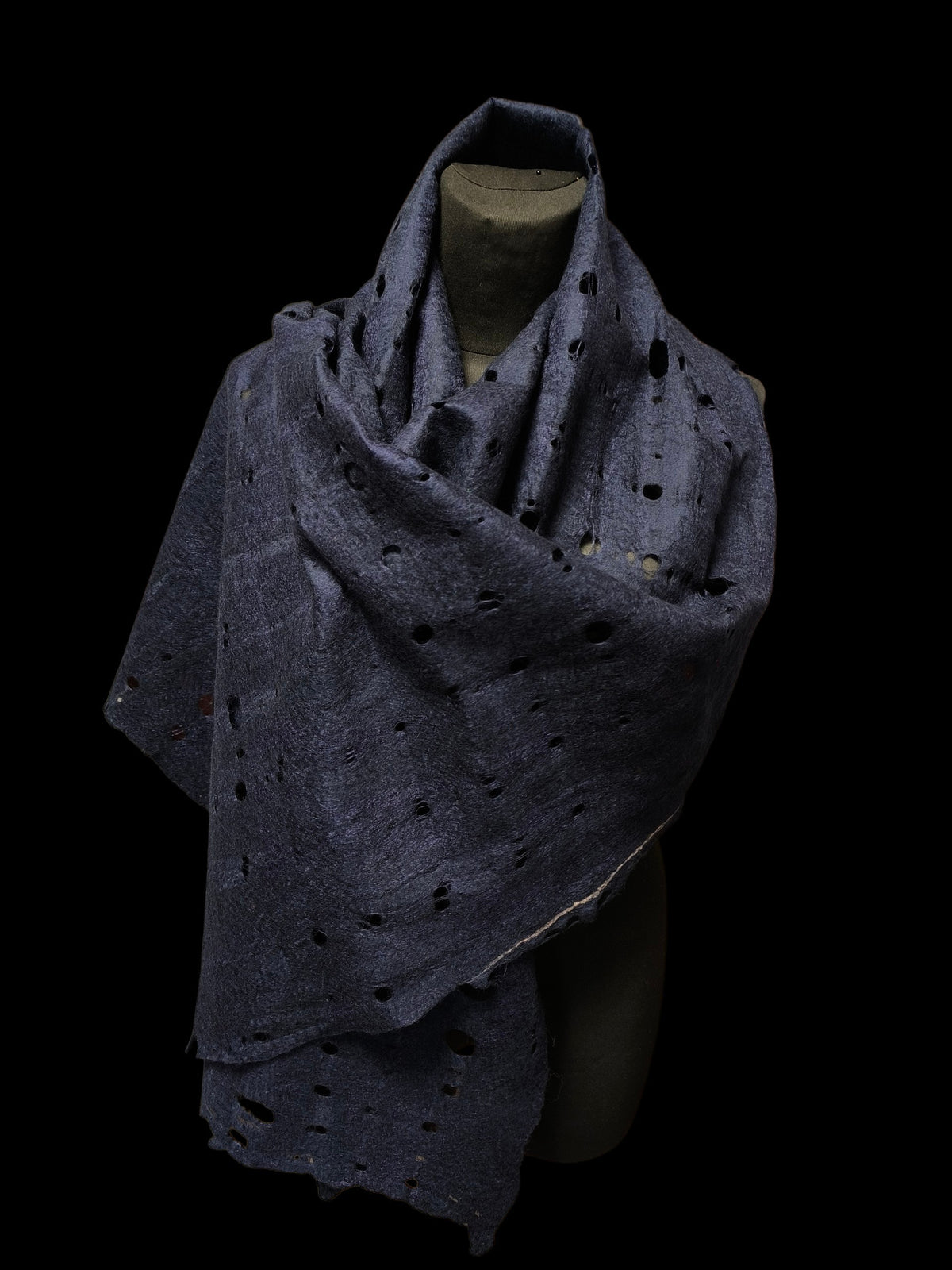 Navy Blue Unisex Hipster Scarf
