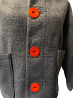 Dark Gray Wool Felted Jacket