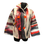 Red Korean Style Wool Jacket