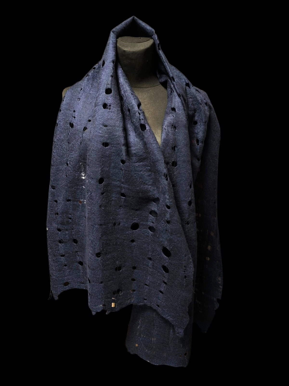 Navy Blue Unisex Hipster Scarf