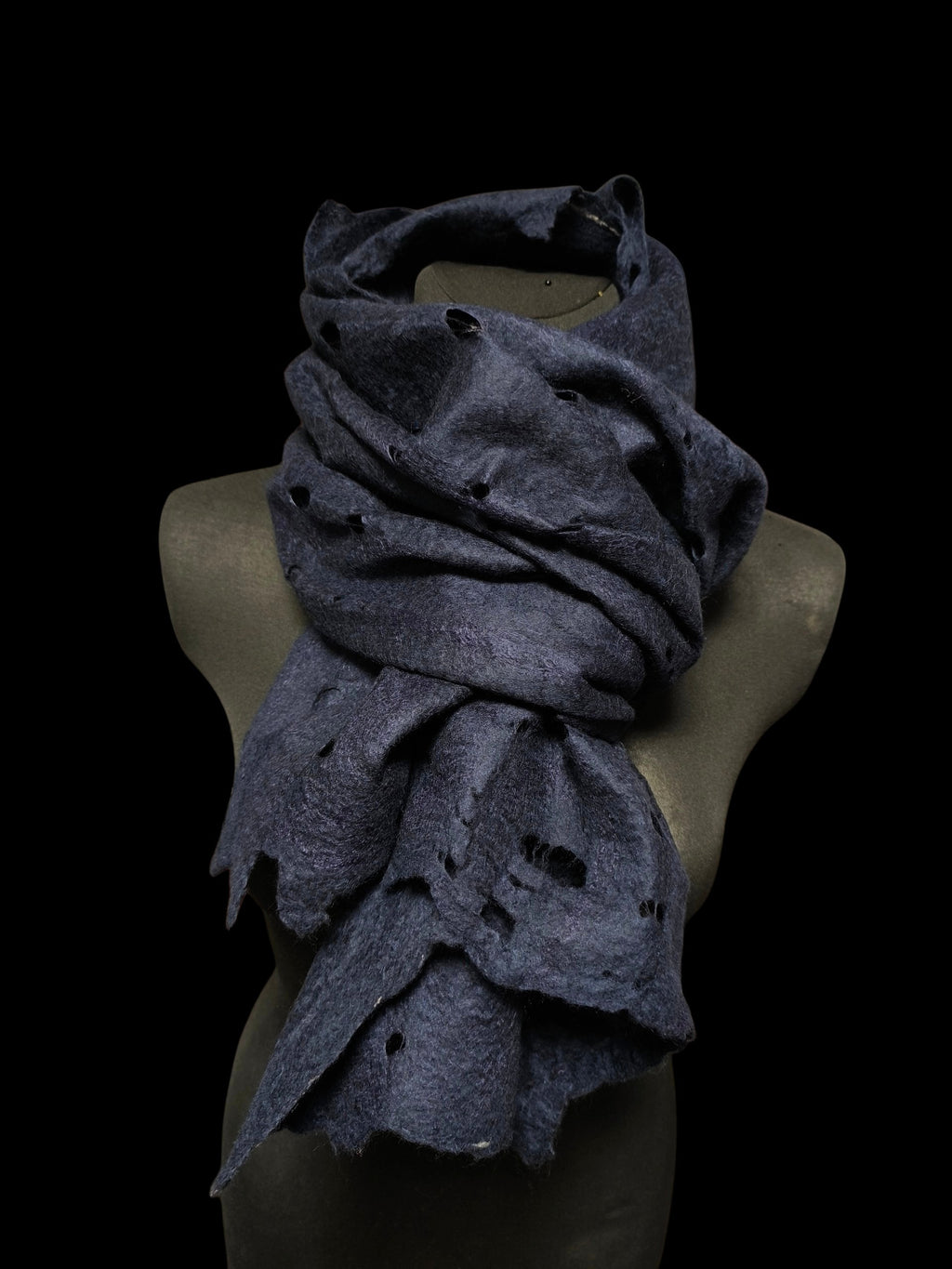 Dark Blue Unisex Hipster Scarf