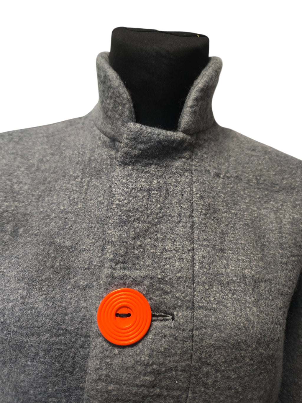 Dark Gray Wool Felted Jacket